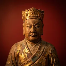 北斗星君木雕神像