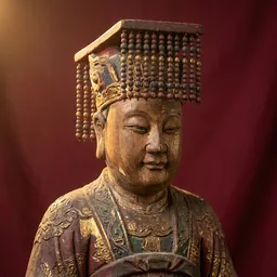 地官大帝木雕神像
