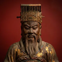 東嶽大帝木雕神像