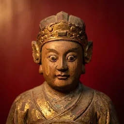 廣澤尊王木雕神像