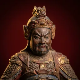 開漳聖王木雕神像