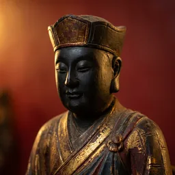 清水祖師木雕神像