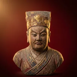 三山國王木雕神像
