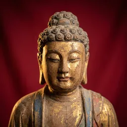 藥師佛木雕神像